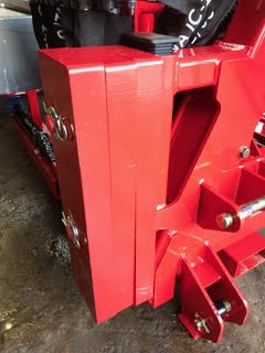 adapter frame for fitting a ProFencer to a tele-handler